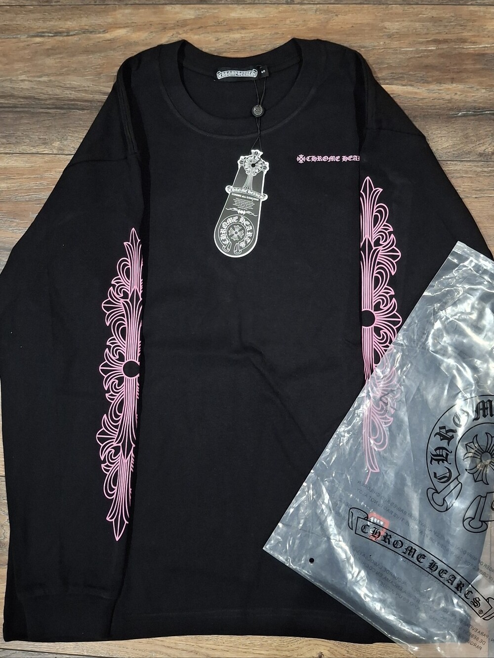 Black Longsleeve With Pink Graphic